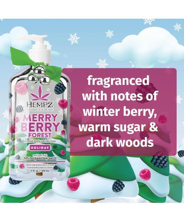 Hempz Limited Edition Merry Berry Forest Body Lotion - Hydrating Holiday Moisturizer Gift for Men & Women | 17 oz - Shop Internationally - Buy Online on GoSupps.com