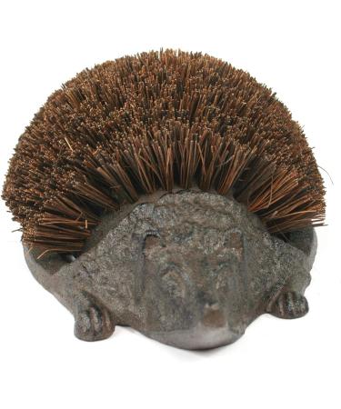 Black Ginger Cast Iron Hedgehog Boot Brush & Mud Scraper | Heavy Duty for Wellies, Trainers, Shoes & Boots | 30 x 19 x 11 cm - Buy Online on GoSupps.com