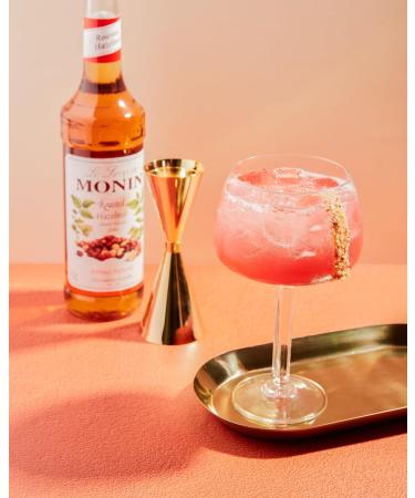MONIN Premium Roasted Hazelnut Syrup 700ml - Vegan-Friendly, 100% Natural Flavours - Ideal for Coffees, Frappes, and Cocktails - Buy Online on GoSupps.com