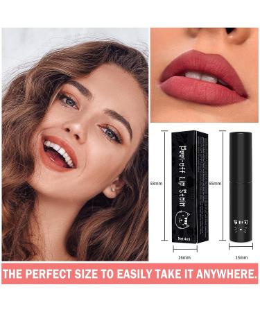 QIUFSSE Peel Off Lip Stain - Long Lasting Nude Lip Tint Matte Liquid Lipstick - Buy Online on GoSupps.com