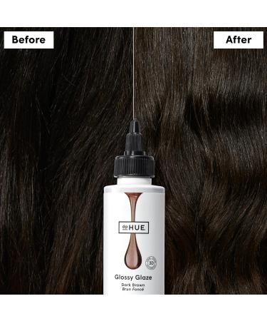 dpHUE Glossy Glaze Dark Brown - 4 fl oz | In-Shower Conditioning Glaze for Luminous Shine | Paraben & Sulfate Free | Leaping Bunny Certified - Buy Online on GoSupps.com