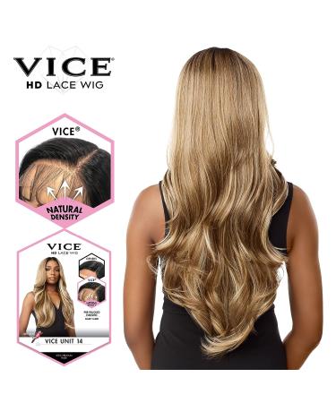 Sensationnel Vice Lace Front Wig - HD Transparent Lace, Pre-plucked Hairline, 5 Inch Deep Part, Balayage Platinum - Vice Unit 14 - Buy Online on GoSupps.com