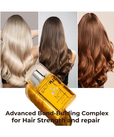 Bonding Oil No 7 - Best Bond Restoring Hair Oil | Molecular Hair Repair Treatment | Heat Protectant & Frizz Control | 50ml - International Shipping Available - Buy Online on GoSupps.com