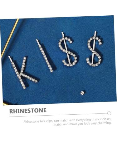 GALPADA 1 Set kiss hairpin hair clip for thick hair clips for thick hair alphabet hair clips bling hair clips glitter hair pin small hair barrettes rhinestones child flash alloy - Buy Online on GoSupps.com