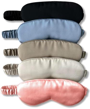 100% Pure Mulberry Silk Eye Mask - Luxurious Skin-Friendly Travel & Sleep Mask in Lavender Haze - Buy Online on GoSupps.com