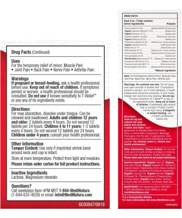 MediNatura T-Relief Arnica +12 Natural Pain Relievers Bundle - Buy Online on GoSupps.com