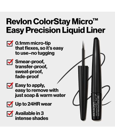 REVLON ColorStay Micro Easy Precision Liquid Liner 303 But First Wine - Long-Lasting Waterproof Formula | Pack of 1 - Buy Online on GoSupps.com