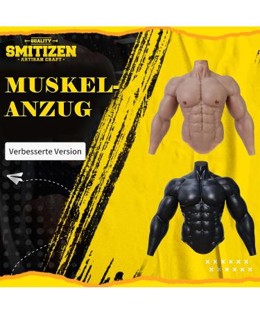 Buy Smitizen Silicone Muscle Suit for Men - Realistic Upper Body Cosplay Costume | Halloween & Carnival Ivory - Buy Online on GoSupps.com