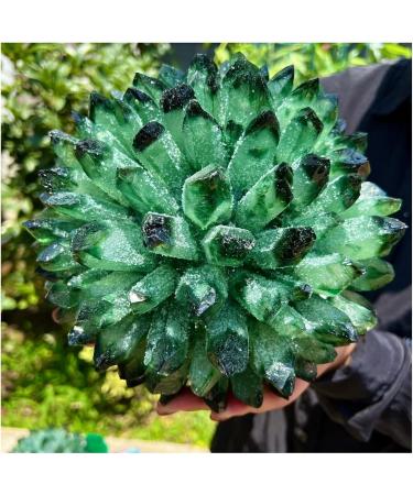 Natural Crystal Rough Crystal Cluster Green Phantom Quartz Crystal Cluster Sample Curing Home Decoration Crystal (Size : 550-600g) - Buy Online on GoSupps.com