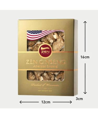 Premium Quality of Extra Large Round - American Wisconsin Ginseng Root (4oz/Box) Boosts Energy Performance & Mental Health for Men & Women. ZenGinseng USA - Buy Online on GoSupps.com