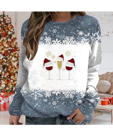 Funny Women's Christmas Sweater - Long Sleeve Rudolph Reindeer Elf Jumper for Teens & Ladies - Holiday Sale in Dark Gray - Buy Online on GoSupps.com