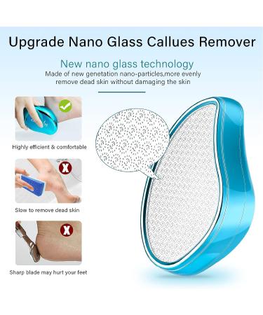 Canvalite Glass Foot File Callus Remover for Feet - Nano Glass Wet/Dry Foot Scrubber for Dead Skin Removal - Pedicure Tool for Hard Cracked Skin (1 Pack) - Buy Online on GoSupps.com