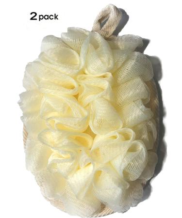 2 Pack Exfoliating Bath Mitt for Men & Women - Loofah Sponge Brushes Pouf - Shower Scrubber for Dead Skin Removal - Buy Online on GoSupps.com