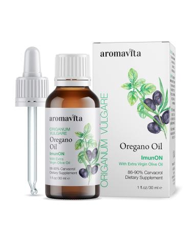ImunON Greek Oregano Oil - Oregano Essential Oil Containing Over 86-90% Carvacrol - Vegan Friendly Oregano Oil Dietary Supplement