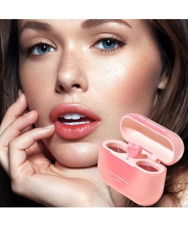 Honhoha Shiny Lip Gloss Colorful Lip Gloss | Double Matte Lip Clay | Glitter Lip Glaze Earphone Case Lip Gloss Tint with Applicator in - Buy Online on GoSupps.com