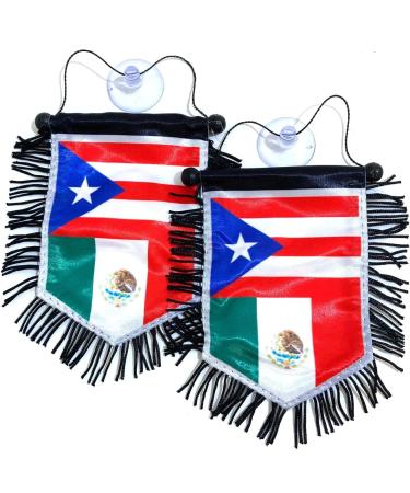 Mexico Mexican flags & Puerto Rico Rican flags for cars homes Family Love - Buy Online on GoSupps.com