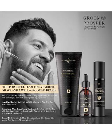 Buy Groom & Prosper Soft Touch Beard Oil | Nourishing Moroccan Argan Oil & Natural Oils for Healthy Beards - International Shipping Available - Buy Online on GoSupps.com