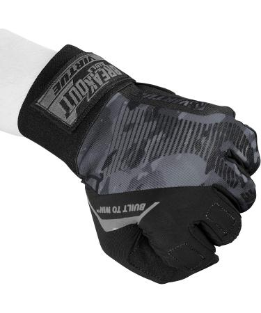 Virtue Breakout Gloves - Medium Black Camo Full Finger Paintball Gloves - Buy Online on GoSupps.com