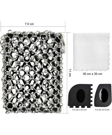 Buy Dutch Oven Cleaning Set - 4 Pack Cast Iron Cleaner with Scrubber Grill Scrape & Kitchen Towel | International Shipping Available - Buy Online on GoSupps.com
