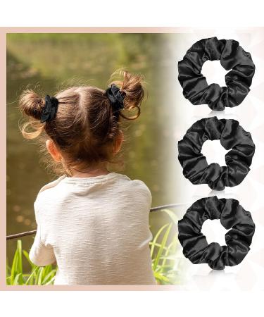 80-Piece Black Silk Hair Scrunchies Set for Women - Elastic Satin Hair Ties & Ponytail Holders - Vintage Hair Accessories for Girls - Buy Online on GoSupps.com
