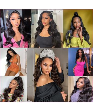 Smilulu 13x4 Body Wave HD Lace Front Wig 20 Inch - Pre Plucked 180% Density for Black Women - Buy Online on GoSupps.com