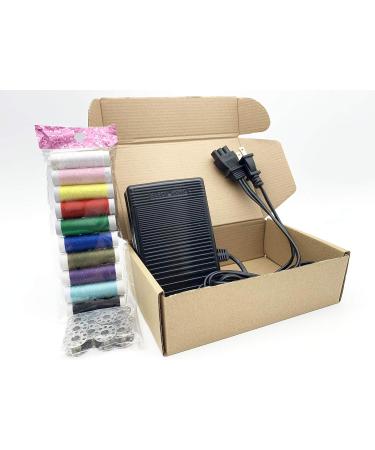 Foot Pedal and Power Cord for Singer Sewing Machine | D Shape Plug | Compatible with Singer 2277, 4411, 4423, and More (359102-001) - Buy Online on GoSupps.com