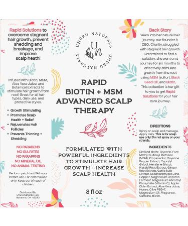Rapid Biotin Hair Growth Bundle | Natural Spray & Oil for Fuller, Thicker Hair | Stimulate Growth, Prevent Shedding, Improve Scalp Health - Buy Online on GoSupps.com