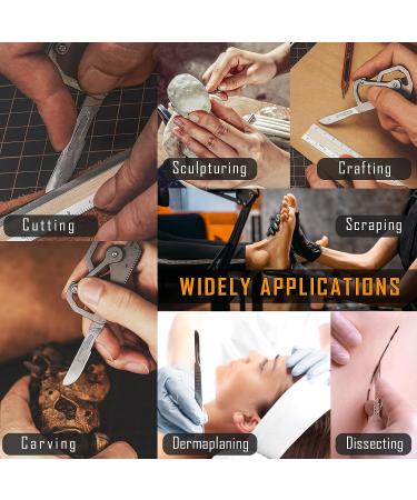 KeyUnity KA00 10pcs #10 Knife Blades - Replacement Utility Blade for Arts, Crafts, Plant Cutting, Clay Modeling, Podiatry, Dermaplaning - Buy Online on GoSupps.com