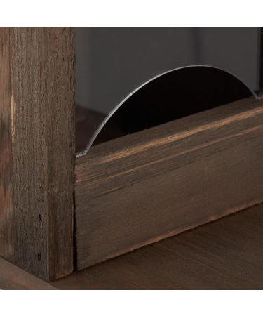 Relaxdays Squirrel Feeder House Feeding Station Box Standing Wooden HWD: 17.5 x 12 x 25 cm Dark Brown Wood and Plastic Pack of 1 10026312_746 - Buy Online on GoSupps.com