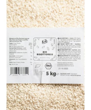 KoRo - Organic risotto rice 5 kg - top quality - from organic farming - large format - Buy Online on GoSupps.com