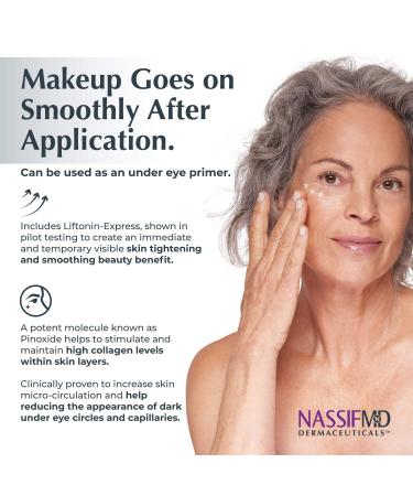 NassifMD Under Eye Smoother - Anti Aging Eye Cream for Dark Circles & Puffiness Firming Eye Serum for Women - Buy Online on GoSupps.com