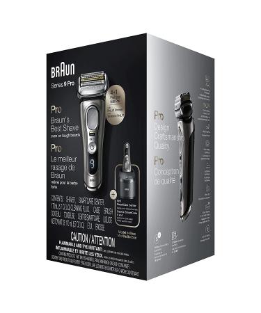 Braun Series 9 Pro 9465cc Electric Razor for Men - Wet & Dry Shaver with ProLift Beard Trimmer and SmartCare Center - Noble Metal - Buy Online on GoSupps.com