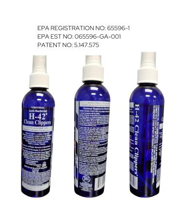 H-42 Clean Clippers Blade Cleaner with Brush - 8oz - Best Blade Maintenance for Smooth Cuts - Free International Shipping - Buy Online on GoSupps.com