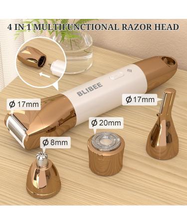 Premium Waterproof Groin Hair Trimmer for Men | 4-in-1 Electric Grooming Set for Body Nose Eyebrows & Beard - Deluxe Wet/Dry Shaver in Black - Buy Online on GoSupps.com