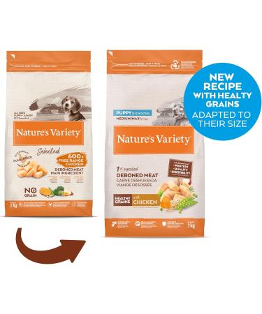 Nature's Variety Healthy Grains - Puppy Medium/Maxi Dry Food - Free Range Chicken - 3kg - Buy Online on GoSupps.com