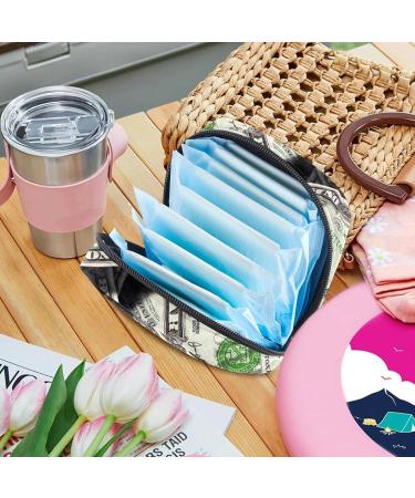 Menstrual Pad Bag with Zipper | Tampon & Ladies Napkin Storage Bag for Women and Girls | Shop Now! - Buy Online on GoSupps.com