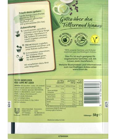 Buy KNORR Film Mission Hock Meia Cheese Soup - Delicious & Additive-Free (58g 2-Pack) - International Shipping Available - Buy Online on GoSupps.com