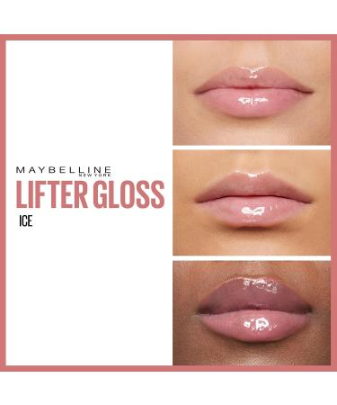 Maybelline New York Lifter Gloss Plumping & Hydrating Lip Gloss with Hyaluronic Acid - Shade 002 Ice - 5.4 ml (Pack of 1) - Buy Online on GoSupps.com