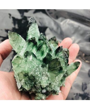 1pc Green Phantom Quartz Crystal Cluster Specimen Suitable for Home Crystal Cluster - Buy Online on GoSupps.com