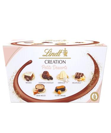 Lindt Bo te de chocolats assortis Creation Dessert Ballotin - 19 pralines 200g chocolat blanc et noir