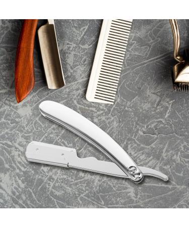 Premium Stainless Steel Eyebrow Razor Blade Holder | Minkissy Hairdressing Shaver Holder for Men - Durable and Stylish 304 Bracket - Buy Online on GoSupps.com