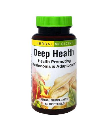 Herbs Etc. Deep Health - Daily Use Adaptogen Supplement - Aids Immune Health & Energy - with Reishi Mushroom - 60 Softgels (60 Servings) 60 Count (Pack of 1)