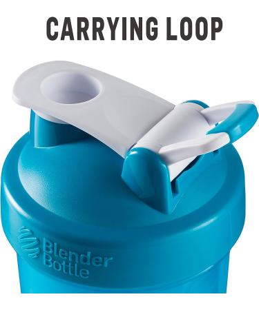 BlenderBottle Classic 20oz Shaker Bottle - Clear/Black Loop Top - Buy Online on GoSupps.com