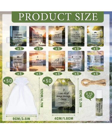 50 Sets Lip Balms | Christian Gifts for Women | Scripture Bible Verse Motivational Thank You Gifts | Ideal for Church Coworkers Birthdays & Teachers | 10 Vanilla Flavors - Buy Online on GoSupps.com