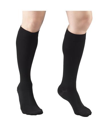 Truform 20-30 mmHg Compression Stockings Short Length, Black, Large - 1 Pair - Buy Online on GoSupps.com