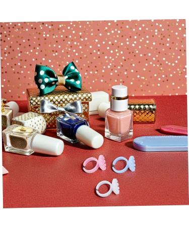  Healvian Healvian 300 Piece Eyelash Extension Glue Holder Rings in Blue White Pink Durable Compact for Professional Use in Lash Studios Training - Buy Online on GoSupps.com