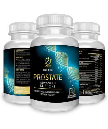 Actif Prostate Advanced Support | 60 Capsules | Made in USA | Non-GMO | 20+ Factors for Complete Prostate Health - Buy Online on GoSupps.com