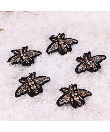 Supvox 10pcs Handmade Embroidered Bee Beaded Patch Appliques for DIY Apparel and Bags Decoration - Buy Online on GoSupps.com