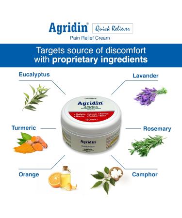 Agridin Arnica Pain Relief Cream for Joint & Muscle Extra Strength Fast-Acting Formula Targets Back Knee Neck Hand Foot Aches Natural Massage Cream for Inflammation & Bruises - Buy Online on GoSupps.com