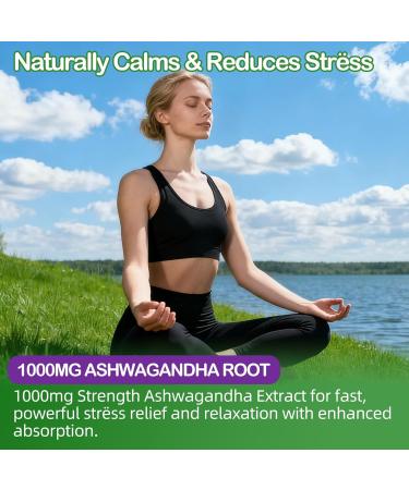 ELLAMENTZ Ashwagandha Gummies 1000mg with L-Theanine & Magnesium - Natural Calm Gummies with Vitamin D3 B12 & Zinc Support Relaxation Daily Mo d Balance Night Rest Sugar Free 120 Counts - Buy Online on GoSupps.com